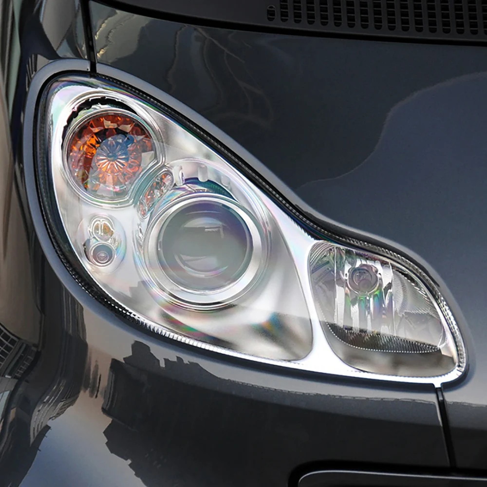 Per Mercedes-Benz Smart Fortwo W451 2009 2010 2011 2012 2013 2014 2015 Auto Faro copertura Faro Lente Auto Borsette Maschera di Copertura