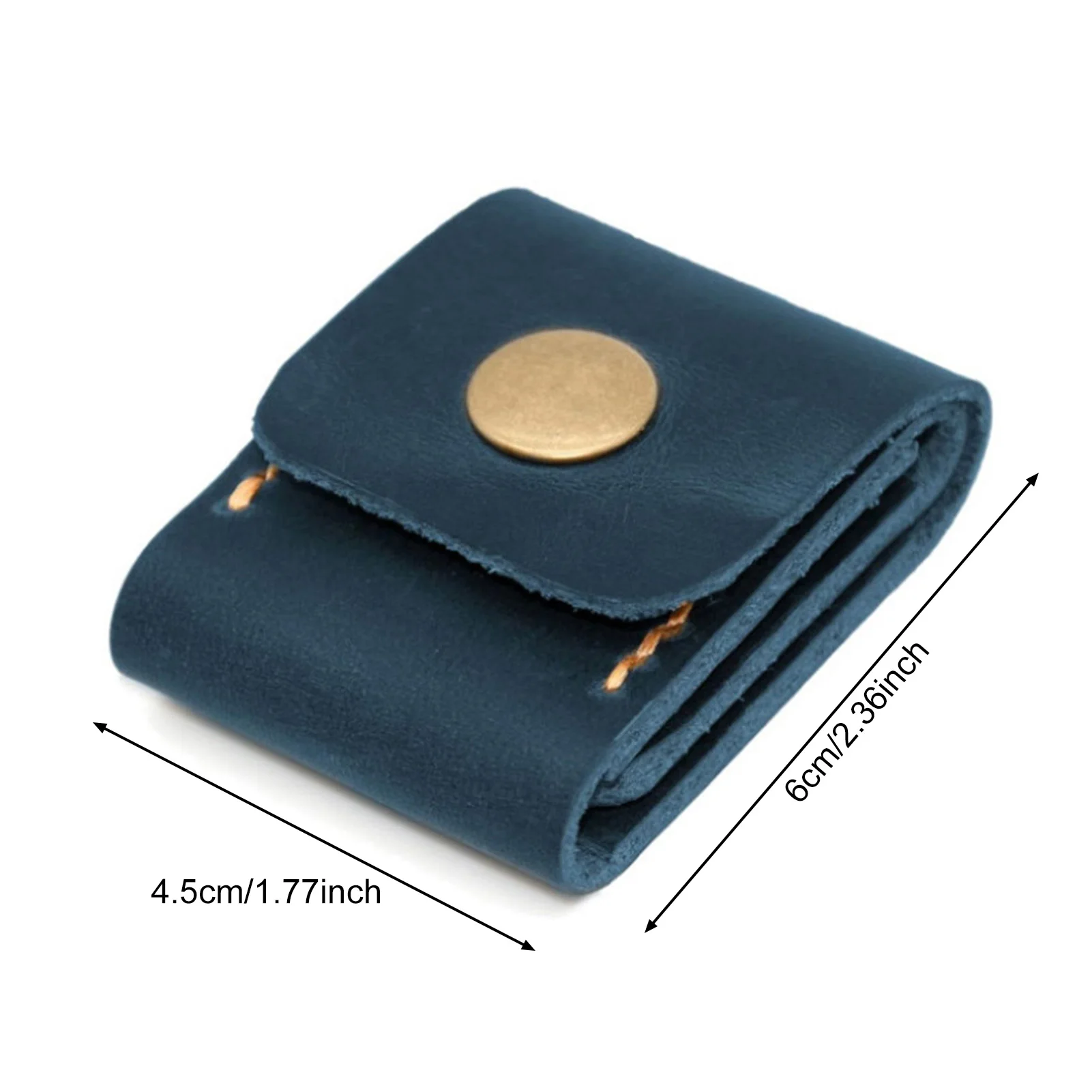 Guitar Pick Case 3 Slots Pick Holder Bag Faux Leather Guitar Pick Storage Pouch with Snap Closure for Guitar Lovers Accessories
