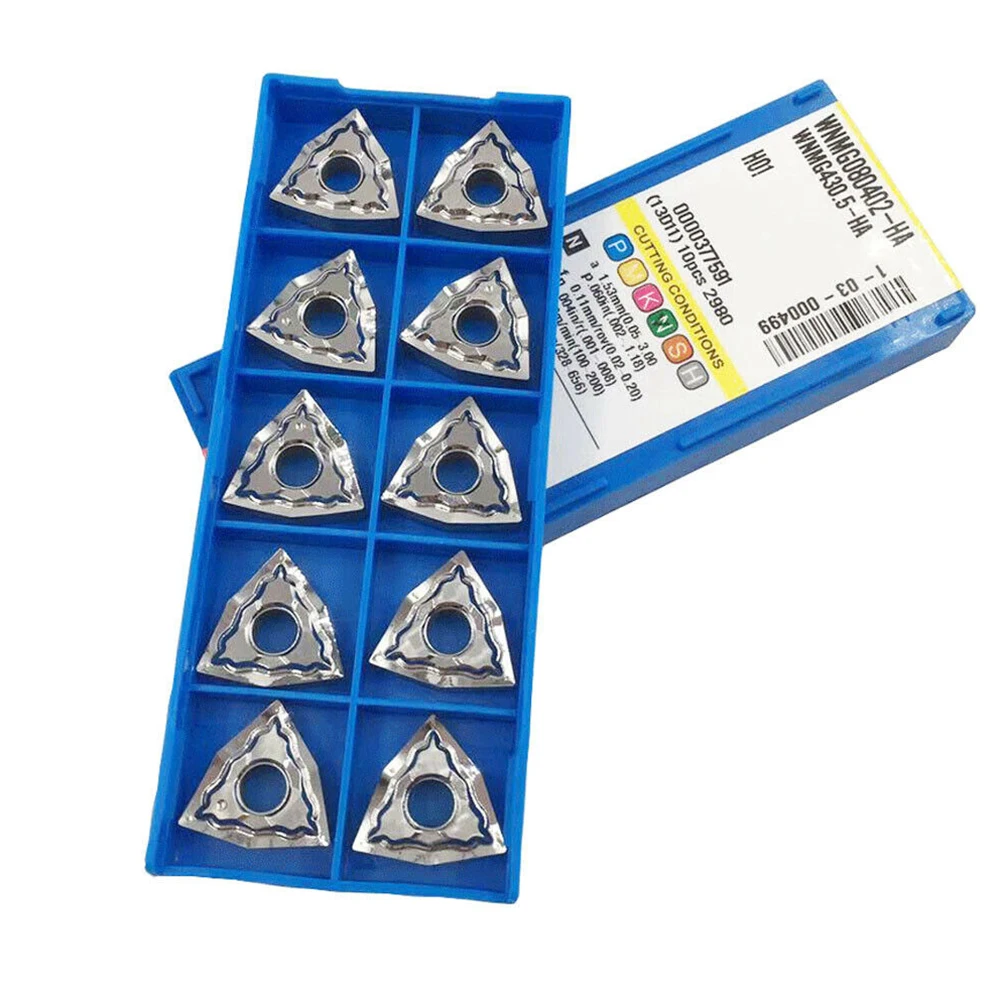 

CNC Carbide Inserts Milling Tool WNMG080402-HA 10pcds Blade CNC Machine For Stainless Steel Fully Sanded Indexable