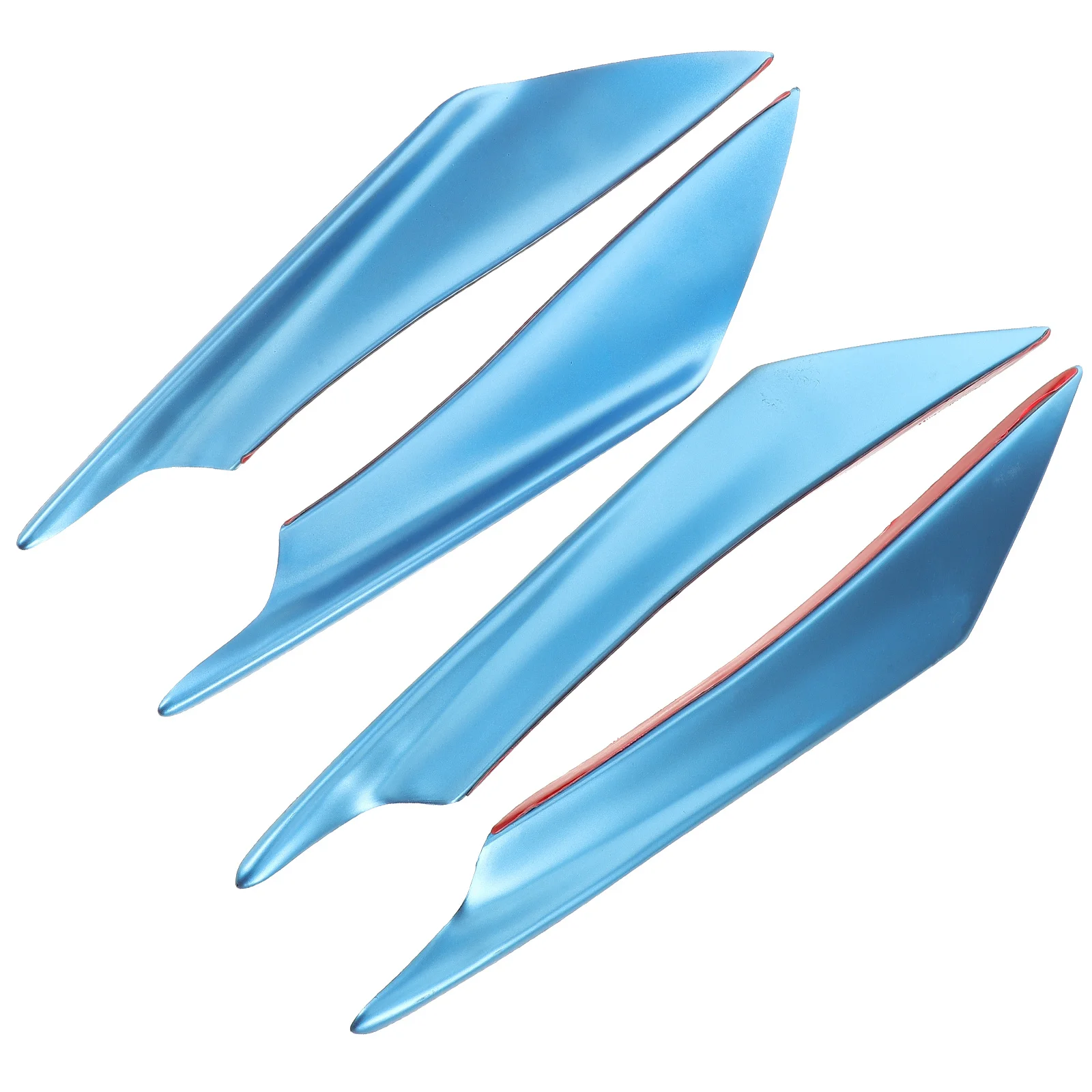 

4pcs Car Modification Wind Deflectors Universal Front Bumper Spoiler Fins For Vehicle Aerodynamics Enhancement Exterior