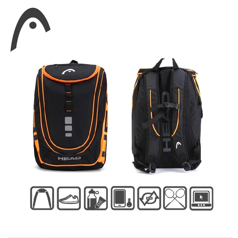 HEAD Tennis Backpack Outdoor Sport Bag Tennis Racket Bag Raqueta Tenis Backpack Original Tennis Fitness Backpack With Shoe Bag