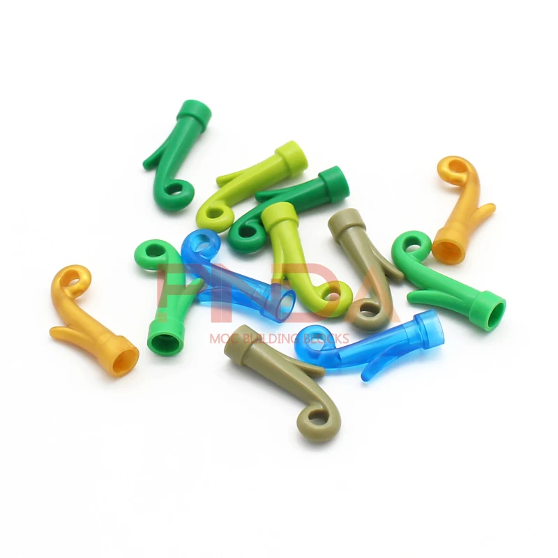 50PCS Moc Plant Grass Stem 15279 Garden View Decorate DIY Enlighten Building Blocks Parts Compatible with Assembles Particles