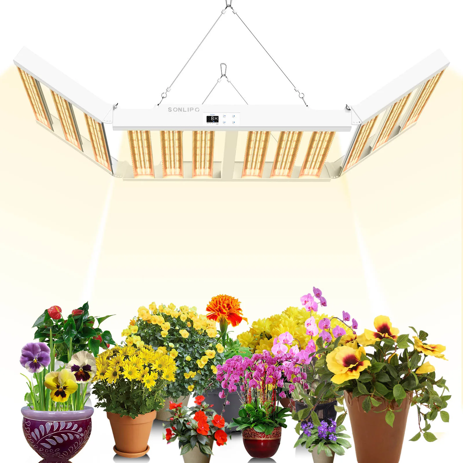 2024 Nieuwe SPF8000PRO PLANTLAMP LED VOLLEDIG SPECTRUM GROW LIGHT 800 W 7X7 FT COVER MET 3312 STUKS SAM-SUNG DIODES