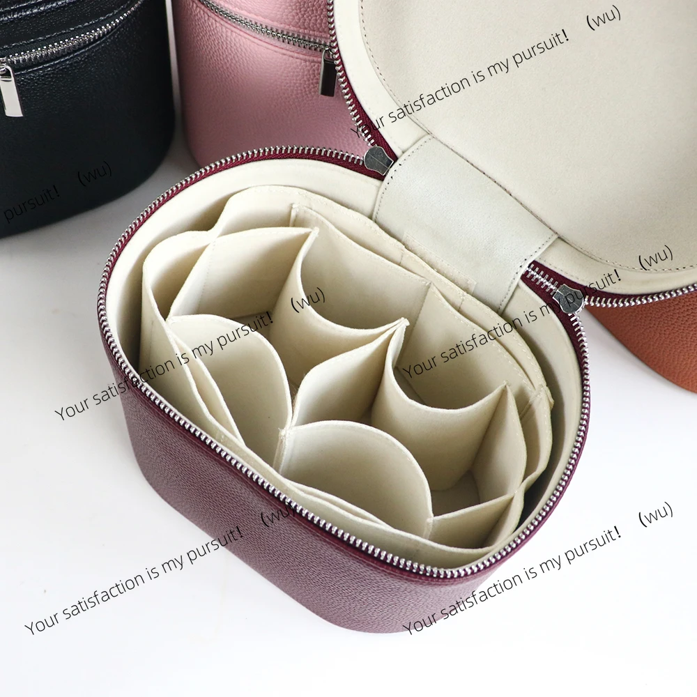 Large-capacity PU leather cosmetic box with internal storage box,travel portable cosmetic bag