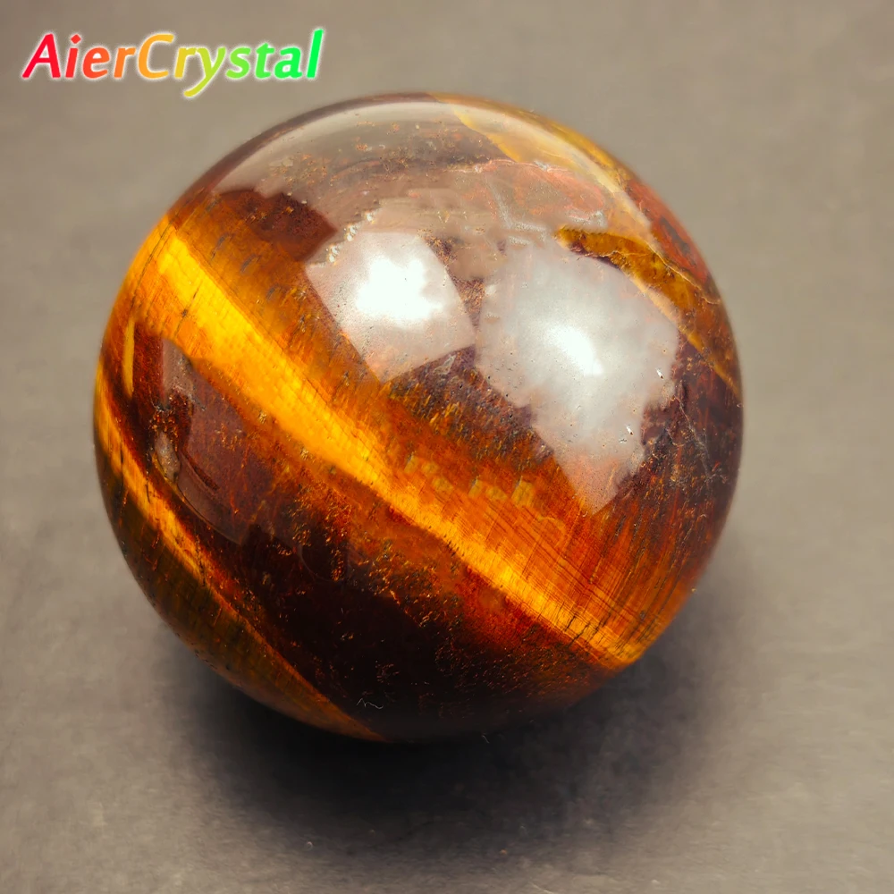 4-7cm Natural Crystal Ball Red Tiger Eye Stone Polished Round Ball Reiki Healing Divination Home Decoration Beautiful Souvenir