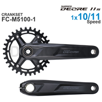 SHIMANO DEORE Crankset FC-M5100 MTB bike crank delivers precise and reliable shifting for 1x10 or 1x11 speed Original
