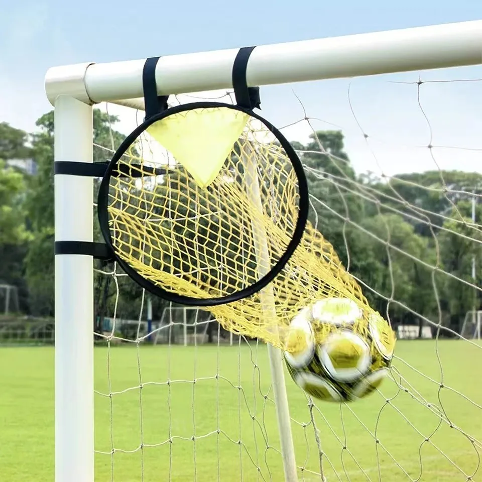

Football Target Net Foldable Soccer Goal Practice Target Net Football Training Assistance Network 45 x 60cm Yellow Football Goal