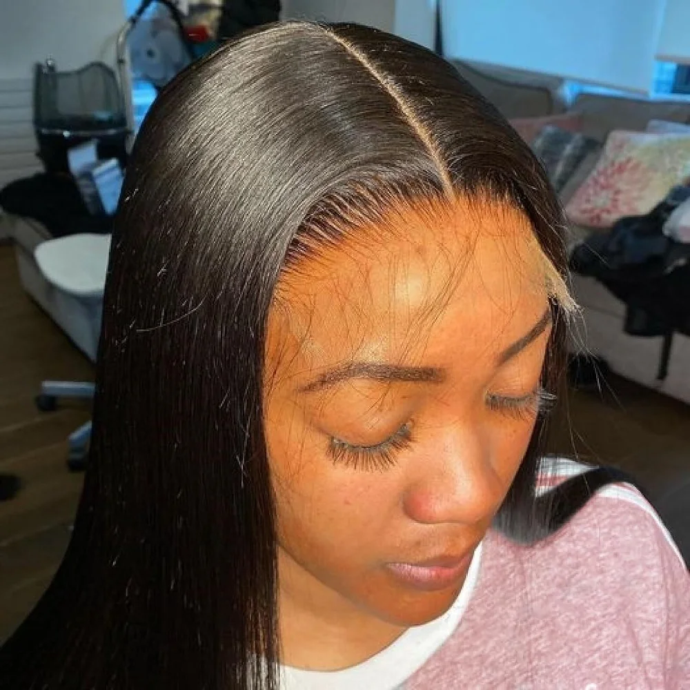 Peruvian Body Wave 13x4 Transparent Lace Frontal 180 Density 100% Human Hair For Women PrePlucked Bleached Knots Lace Closure
