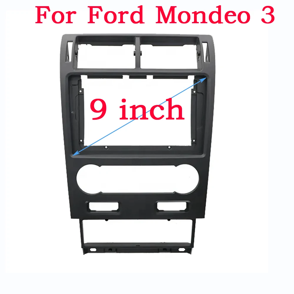 WQLSK 2 Din 9 Inch Car Android Radio Fascia for Ford MONDEO 2004 2005 2006 2007 Special Dash Trim Kit DVD Frame Panel Refitting