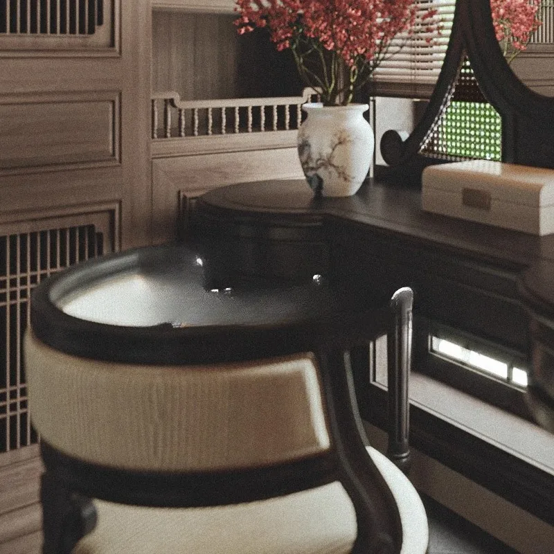 

Solid wood dresser/neoclassical makeup table/multifunctional mirror table, drawer, writing table