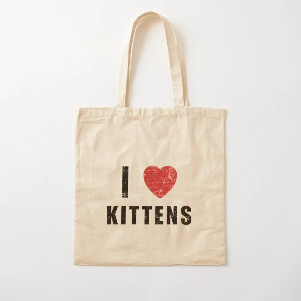 

I HEART KITTENS (worn) [Roufxis-Rb] Tote Bag Woman shopper bag shopping bags foldable