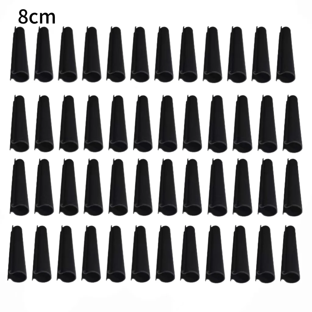 HeavyDuty 48 Pack Pool Cover Clips for Winter Use with Dual Layer Protection For Secure Hold and Wind Resistant Design