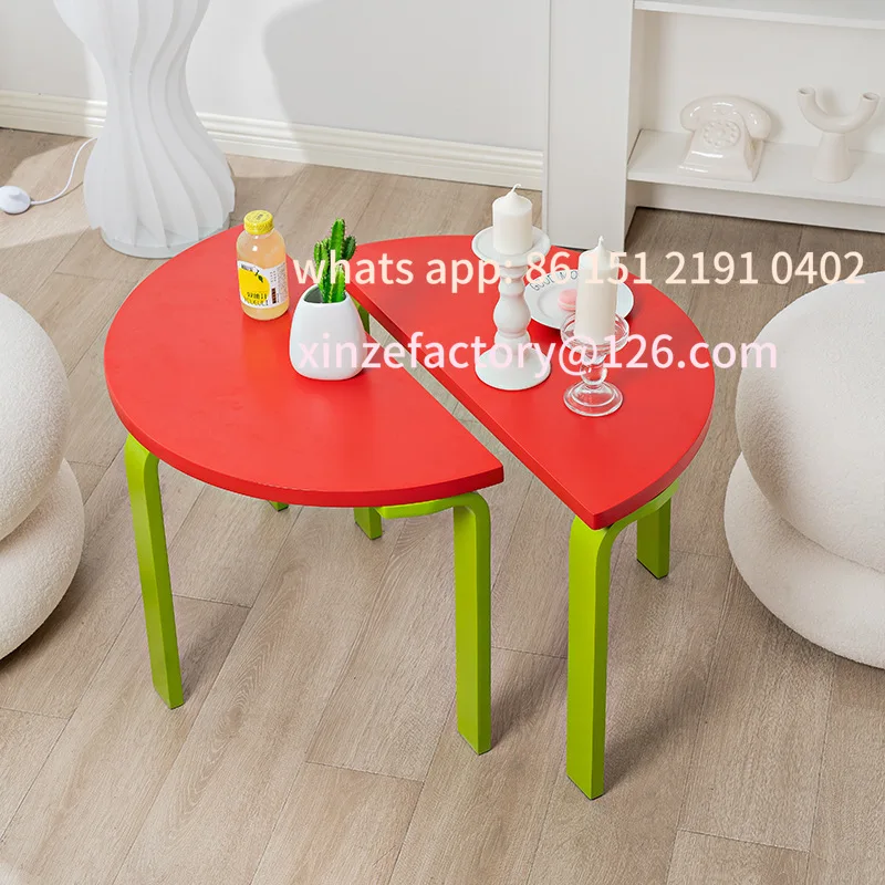 

Customizable celebrities living room sofa side table, creative round home splicing coffee table modern simple storage corner