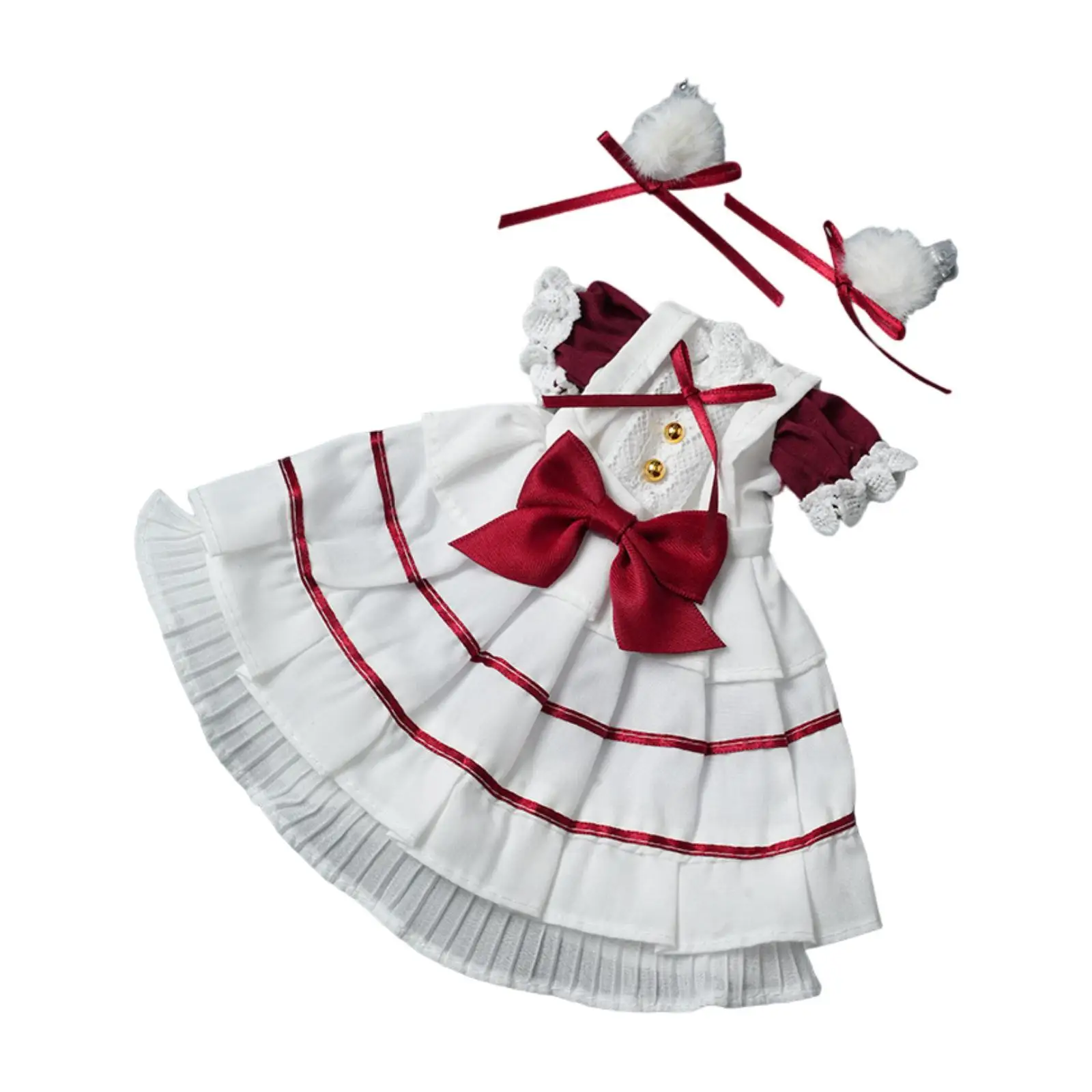 Conjunto de Ropa para Muñecas BJD 1/6, Vestido de Tela para Muñecas de 30 cm, Accesorios para Disfraces y Juegos de Imitación