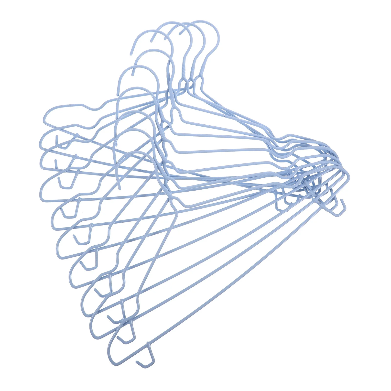 

10Pcs Non-Slip Clothes Hangers Plastic Iron Coat Hangers for Home Clothes Drying Closet Storage Organizer Non-Slip Hanger