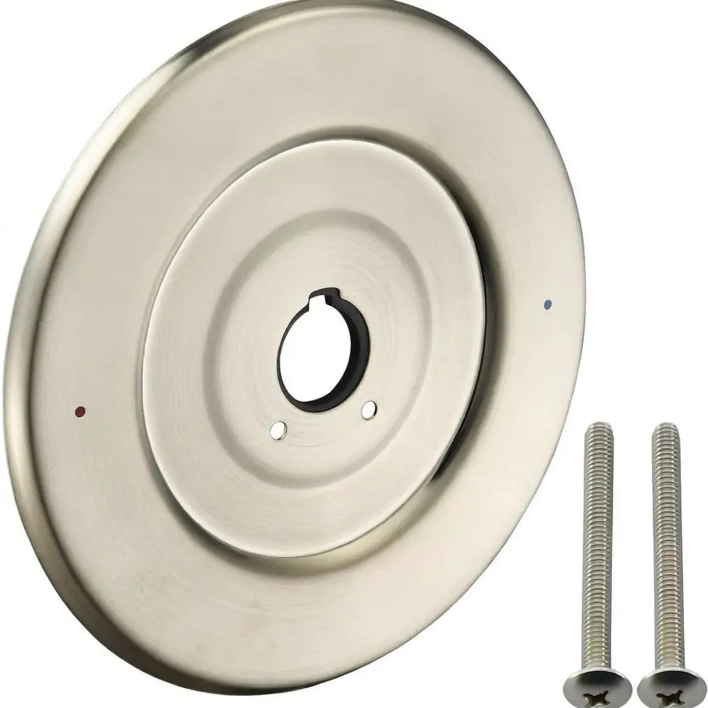 Shower Faucet Valve Trim Plate For Moen 16090 Chateau Collection Stainless Steel Replacement Cover Brushed Nickel Finish