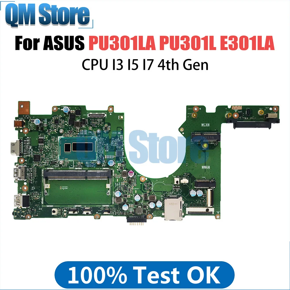 PU301LA Notebook Mainboard For ASUS PRO ESSENTIAL PU301L E301LA Laptop Motherboard With CPU I3 I5 I7 4th Gen