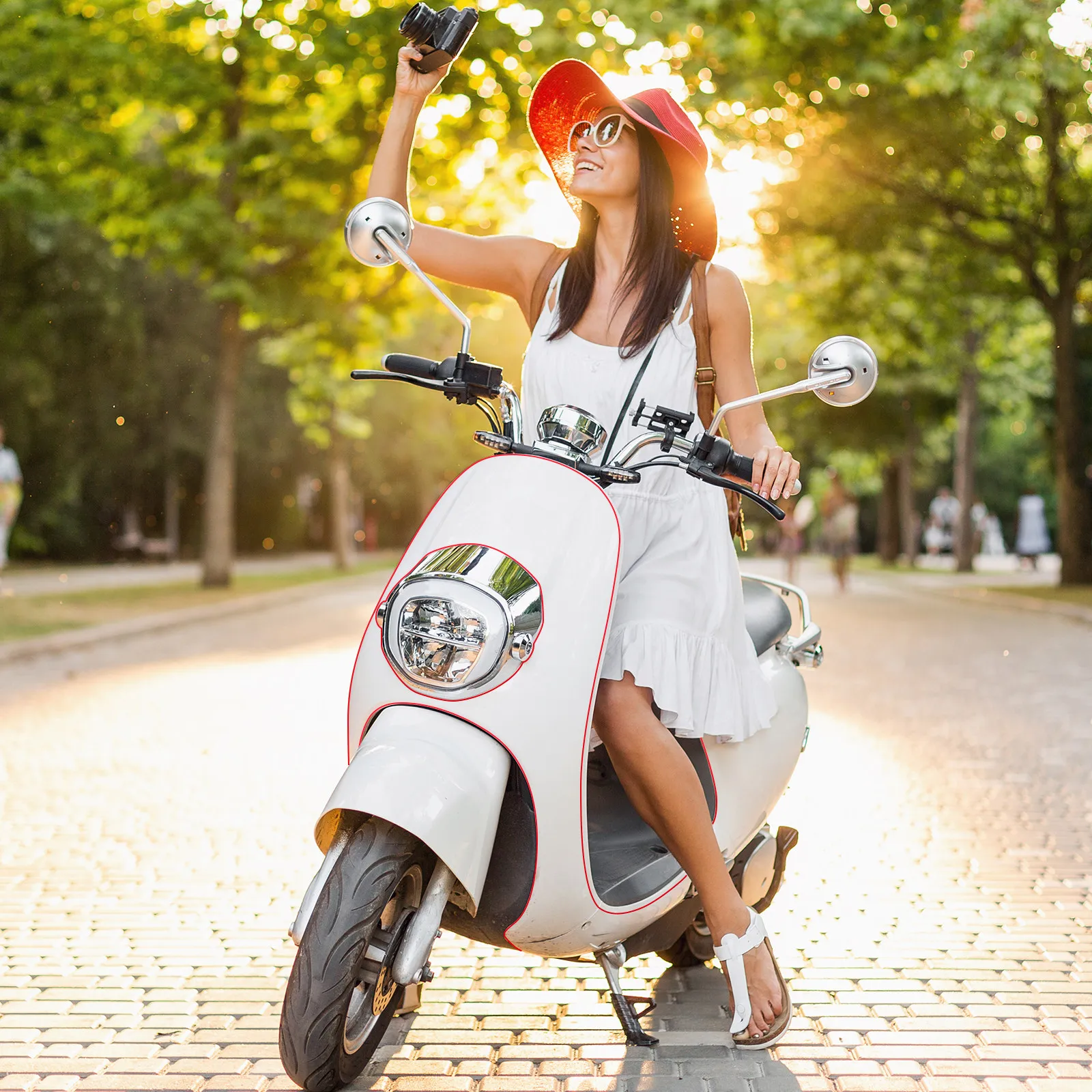 

1 Roll Vinyl Tape for Cars Flexible Width Colored Auto Decoration Strip Scratch Resistant Fade Proof Trim for Door Edge Wheel