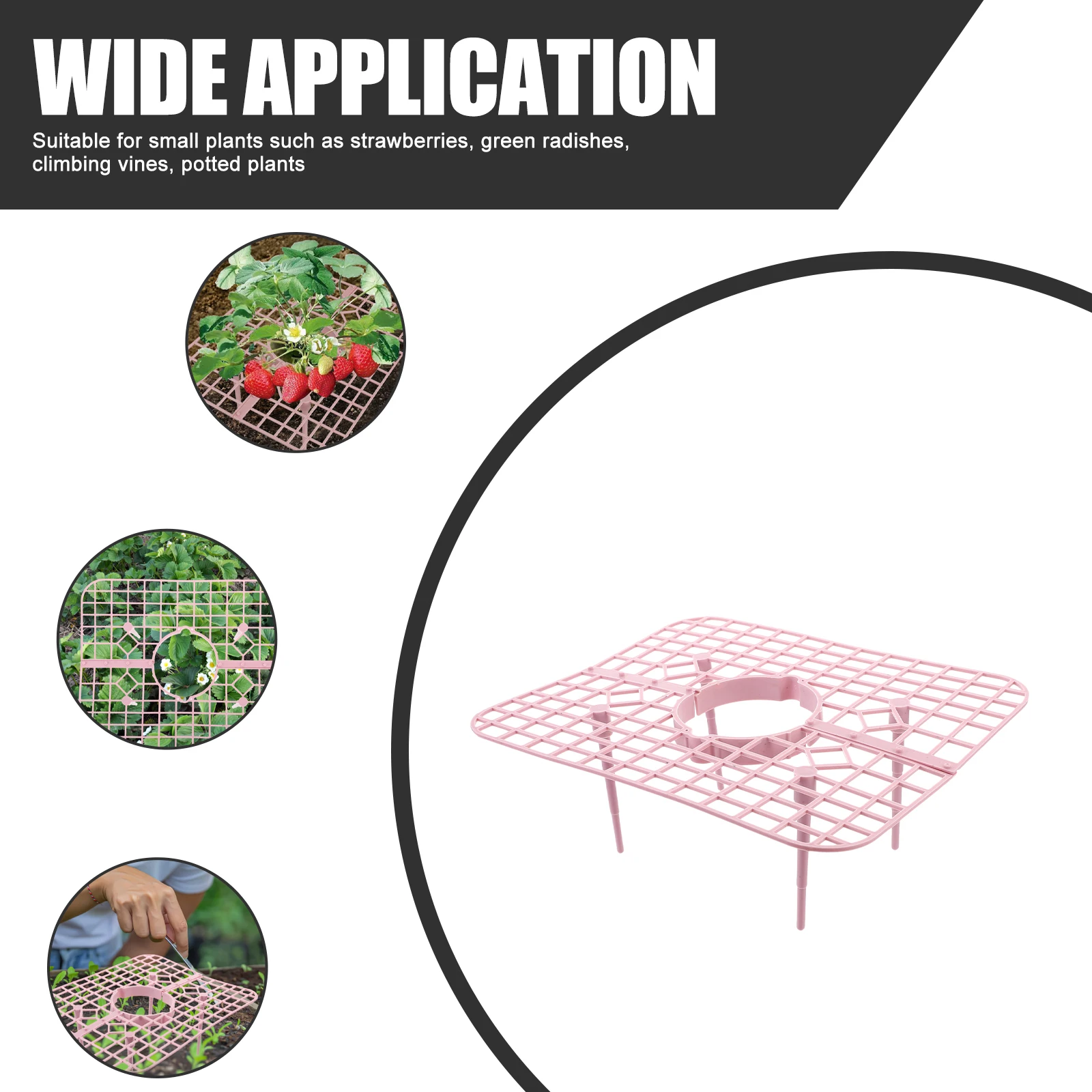 

4 Pcs Strawberry Cultivation Rack Plant Support Frame Growing St for Small Plants Anti Rot Planter Pot