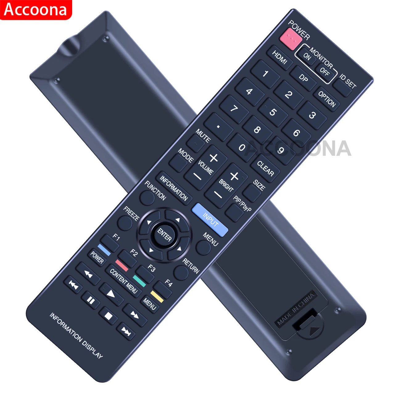 Remote control for Sharp HDTV monitoring RRMCG1019MPPZ PN-HW651 PN-HW751 spare parts replacement