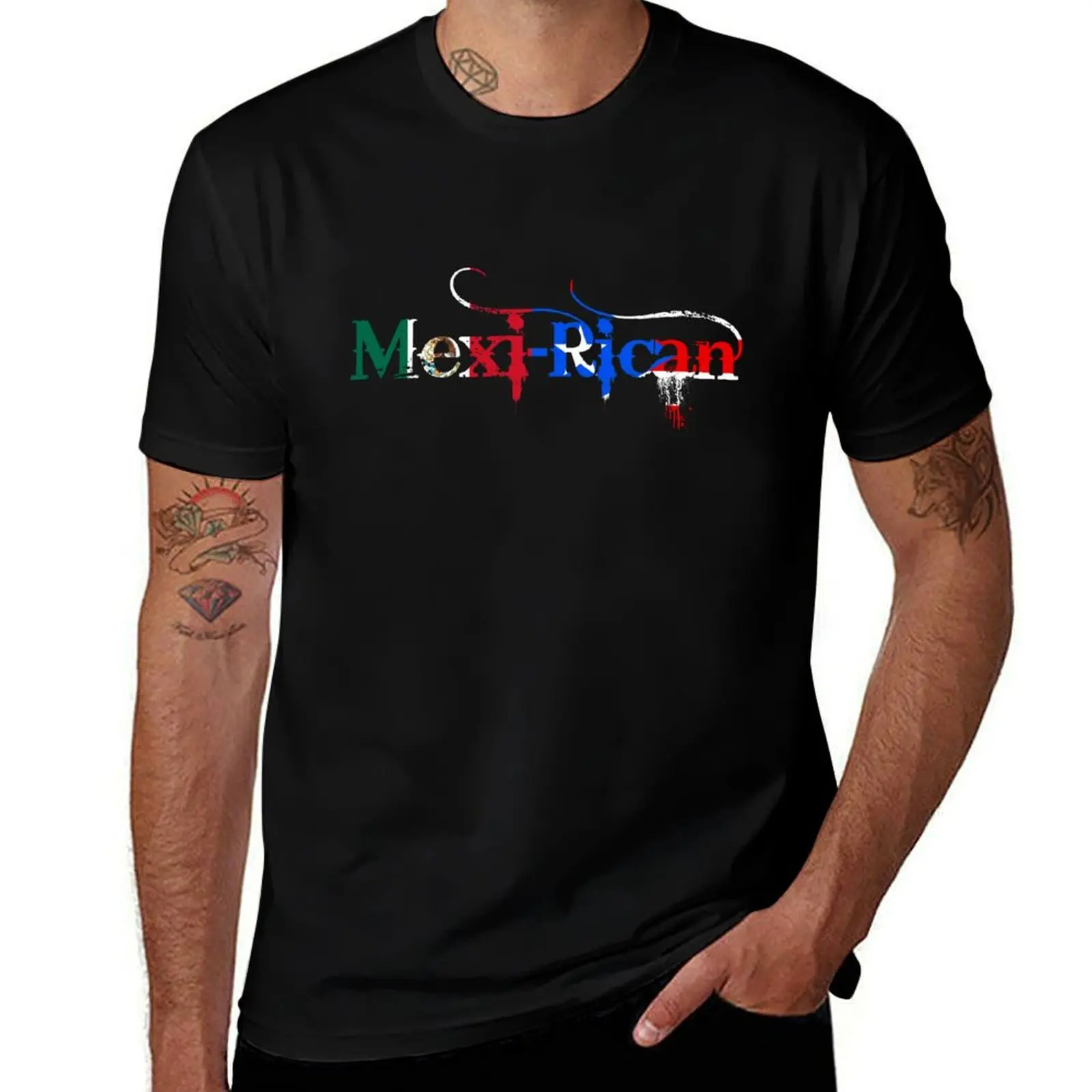 

Mexi-Rican Mexico Puerto Rico Flag Mexican Puerto Rican Heritage T-Shirt t shirt personalised T-Shirt