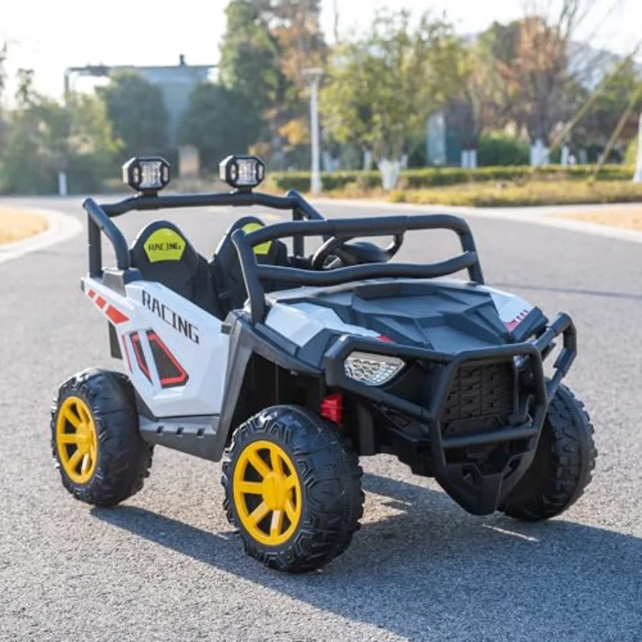 

2 Seater 24V Ride On Car Truck Electric Power Vehicle for with Parent Remote Spring Suspension MP3 USB Player High Low Speed LE