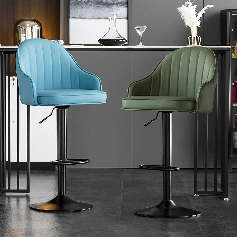 

Удобные современные барные стулья с регулируемой высотой, металлическая минималистичная спинка для туалетного столика, расслабляющая барная стойка, предметы домашнего обихода