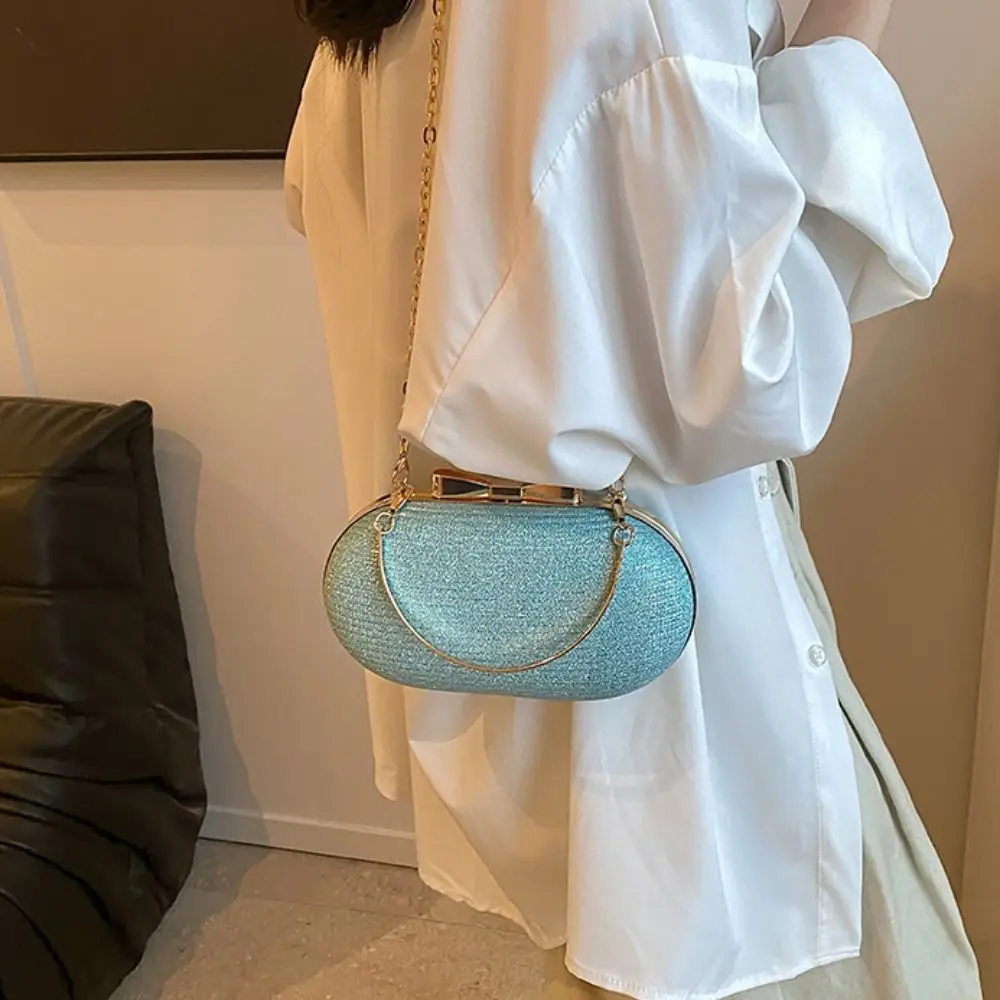 Retro Bow Buckle Evening Banquet Bag Glitter Rhinestone Box Handbag Wrist Bag Shoulder Bag Ladies Clutch Bag Party