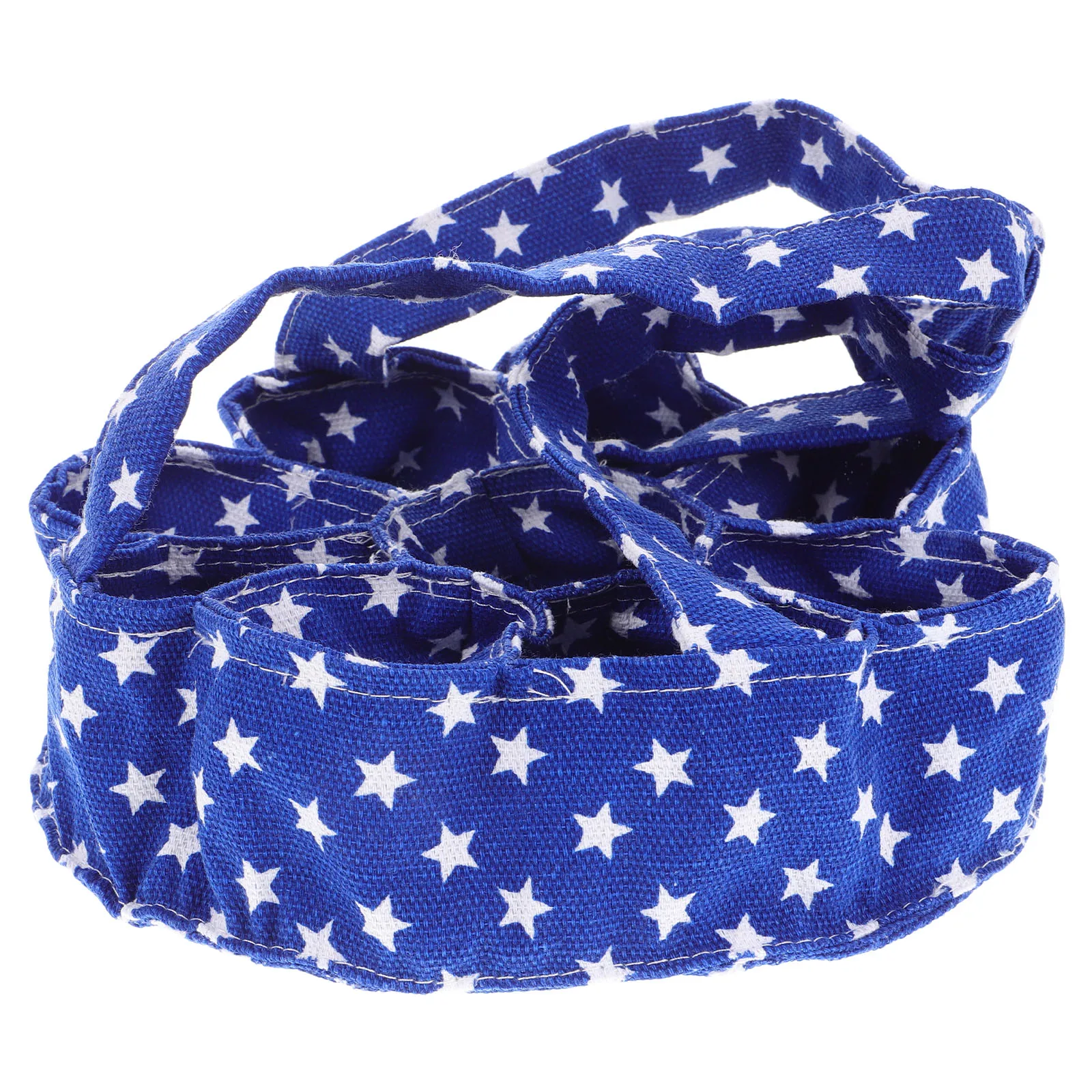 

Multiple-Pockets Chicken Egg Collecting Basket Star Pattern Flat Bottom Fabric Egg Collection Bag for Fresh Eggs