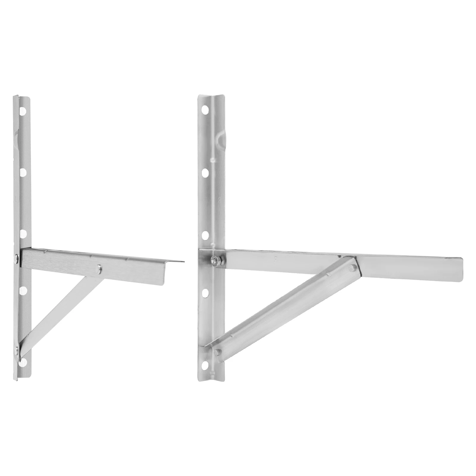 2 × soporte de aire acondicionado de pared SS201 1,5 P de alta resistencia, soporte de CA para exteriores engrosado, estante colgante dividido