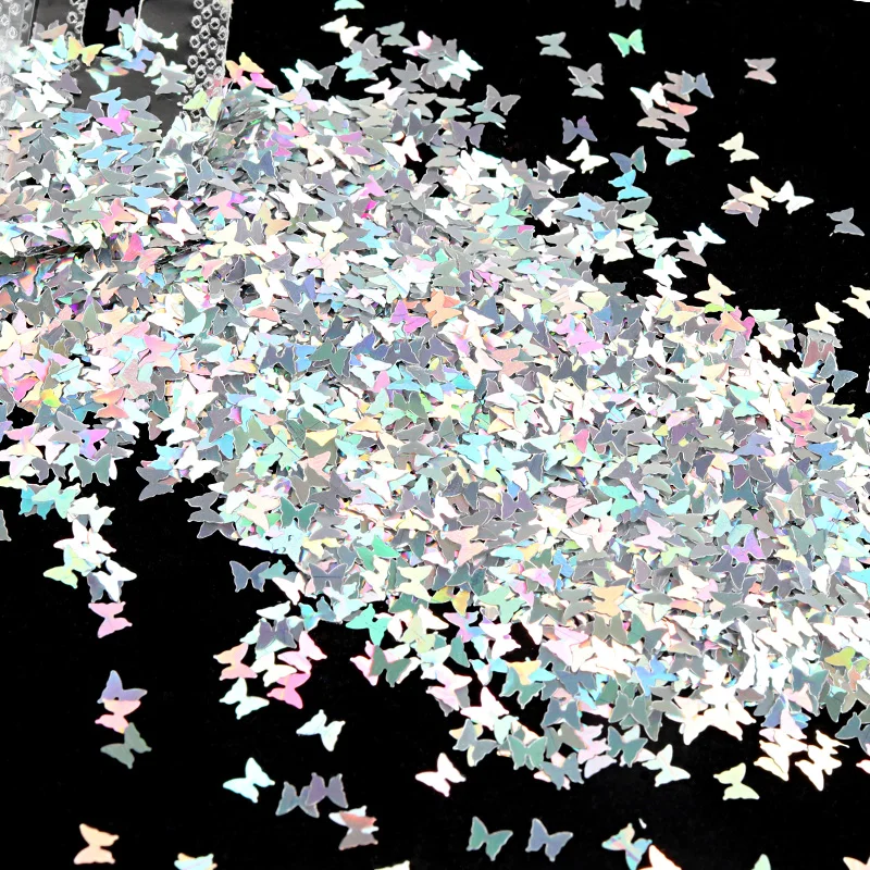 

Valentines Butterfly Glitter Sequins Nail Art Accessories Holographic Multicolor Manicure Paillettes Professional Nail Supplies