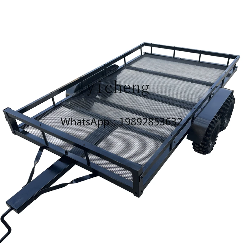 1 large trailer biaxial metal flat panel remote control climbing 1/10 small trailer bucket TRX4 series universal
