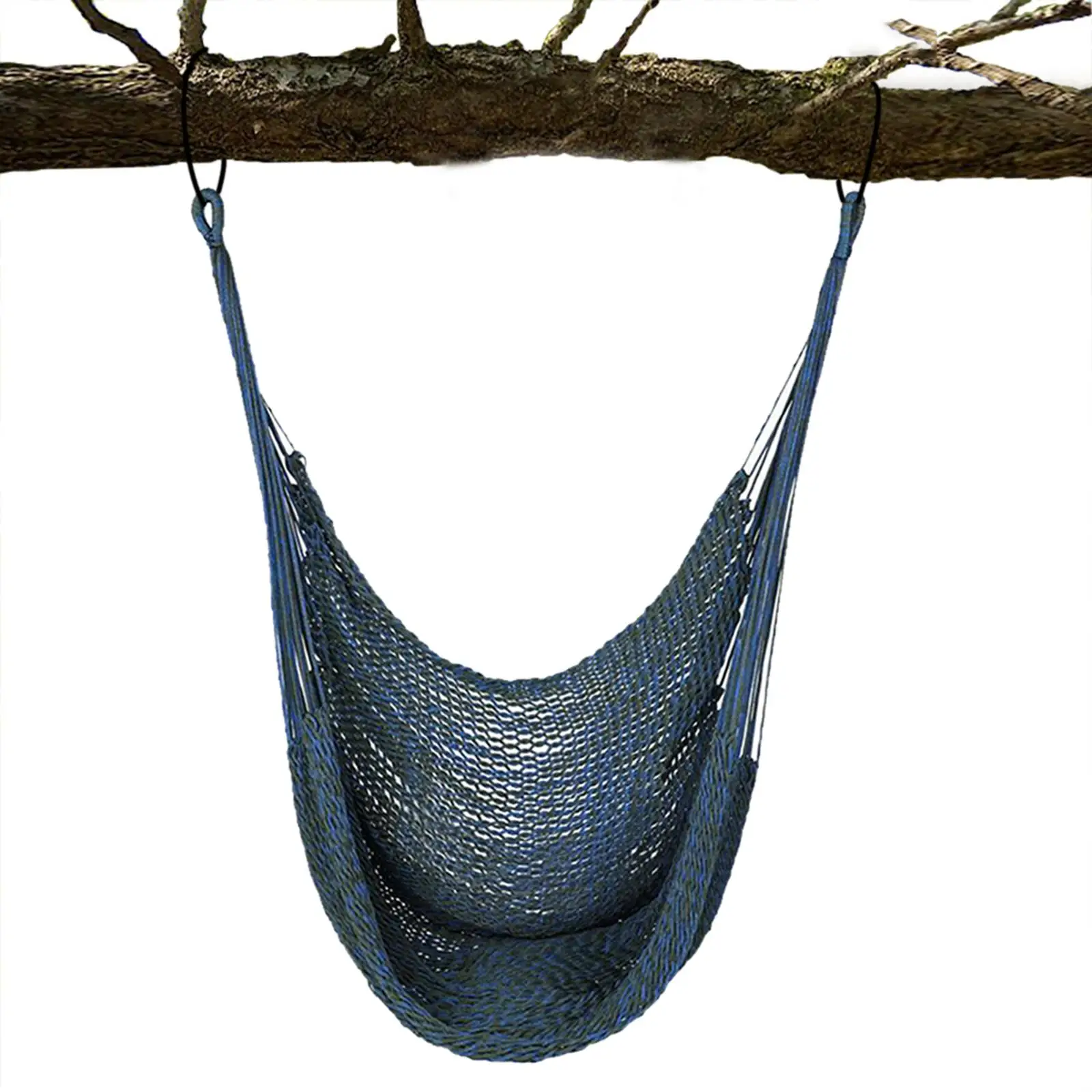 Hamac suspendu en nylon d'extérieur, siège confortable, chaise-hamac de jardin pour patio, cour, balcon