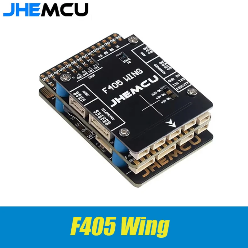 

JHEMCU F405 Wing INAV Flight Controller Built-in Barometer Gyroscope OSD Blackbox BEC for RC Airplane Fixed-Wing