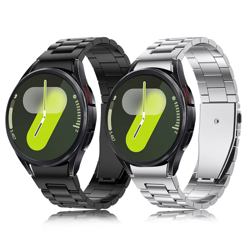 Metal Strap for Samsung Galaxy Watch 7 44mm 6 5 4 44mm 40mm Bracelet One Click Attachment for Galaxy Watch 6 Classic 47mm Band