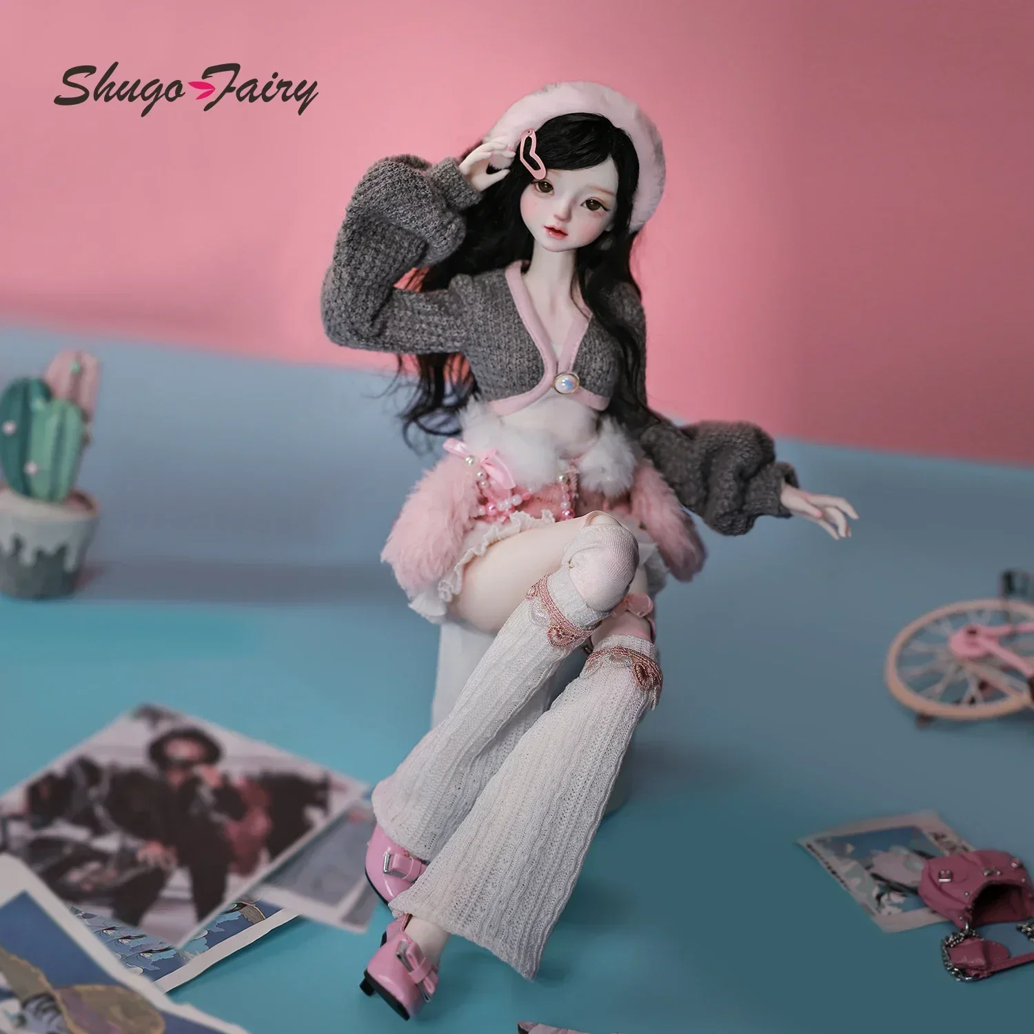 

Shuga Fairy Liano 1/4 MSD BJD кукла полный набор корейский кампус стиль смоляная шарнирная фигурка для взрослых коллекционеров