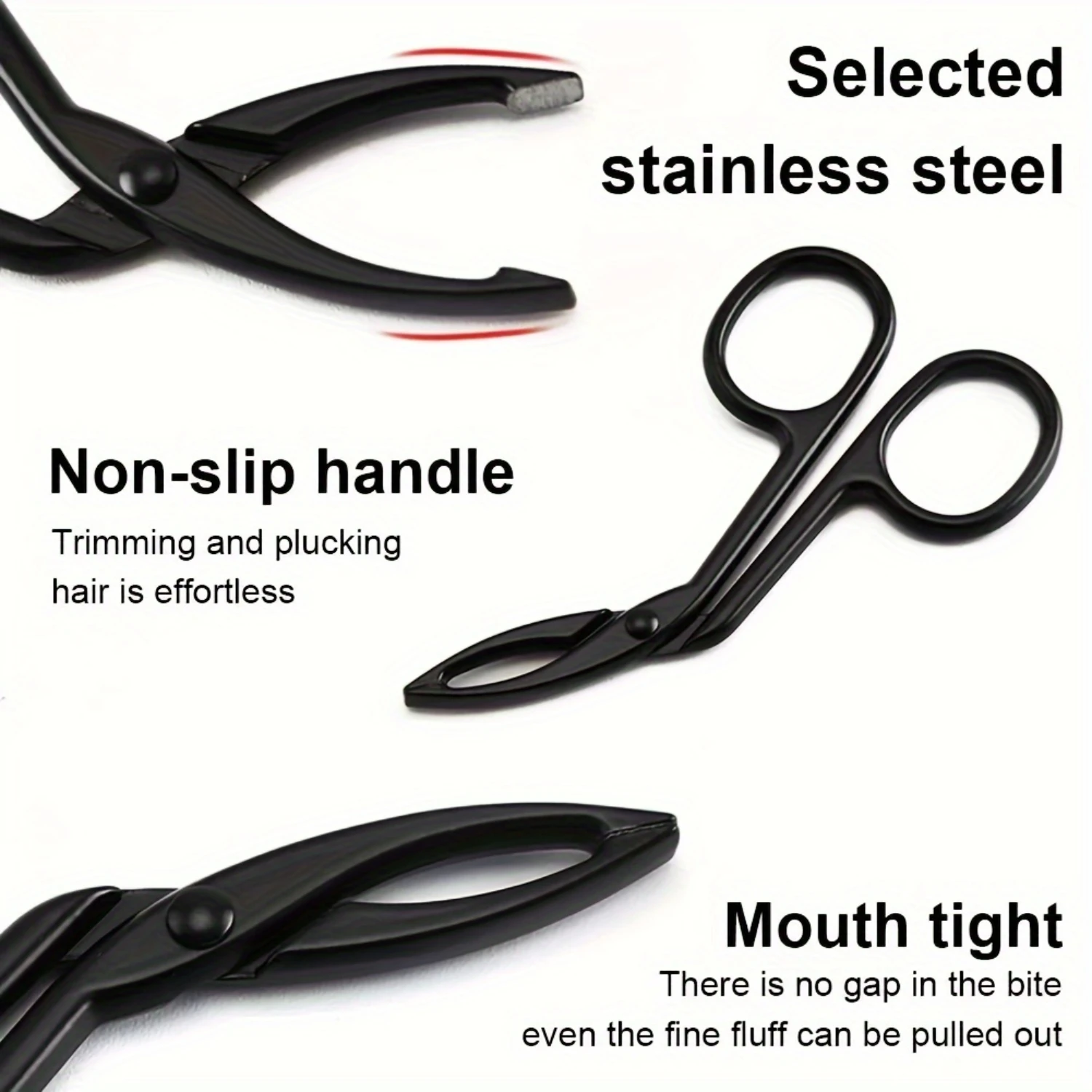 1pc Stainless Steel Elbow Eyebrow Pliers Clip Scissors Tweezers Straight Pointed Eyebrow Plucking Makeup Beauty Tools