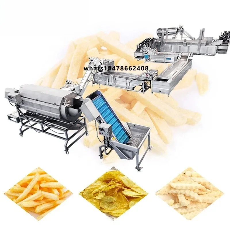 DY Frozen French Fries Production Line Small Factory Price Frozen French Fries Line 600kg/h Frozen French Fries Machine