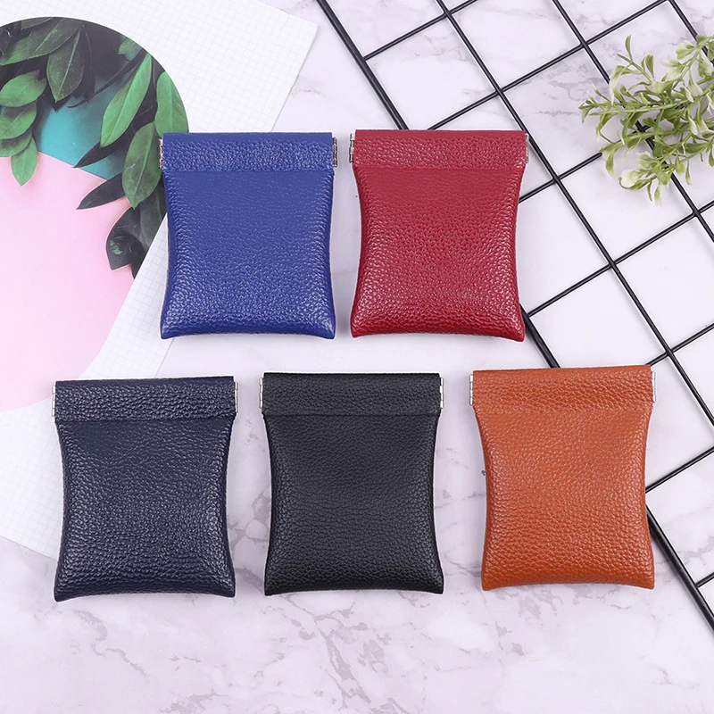 /Vly/Leather Coin Purse Credit Card Holder Small Wallet Money Change Pouch For Women Men PU