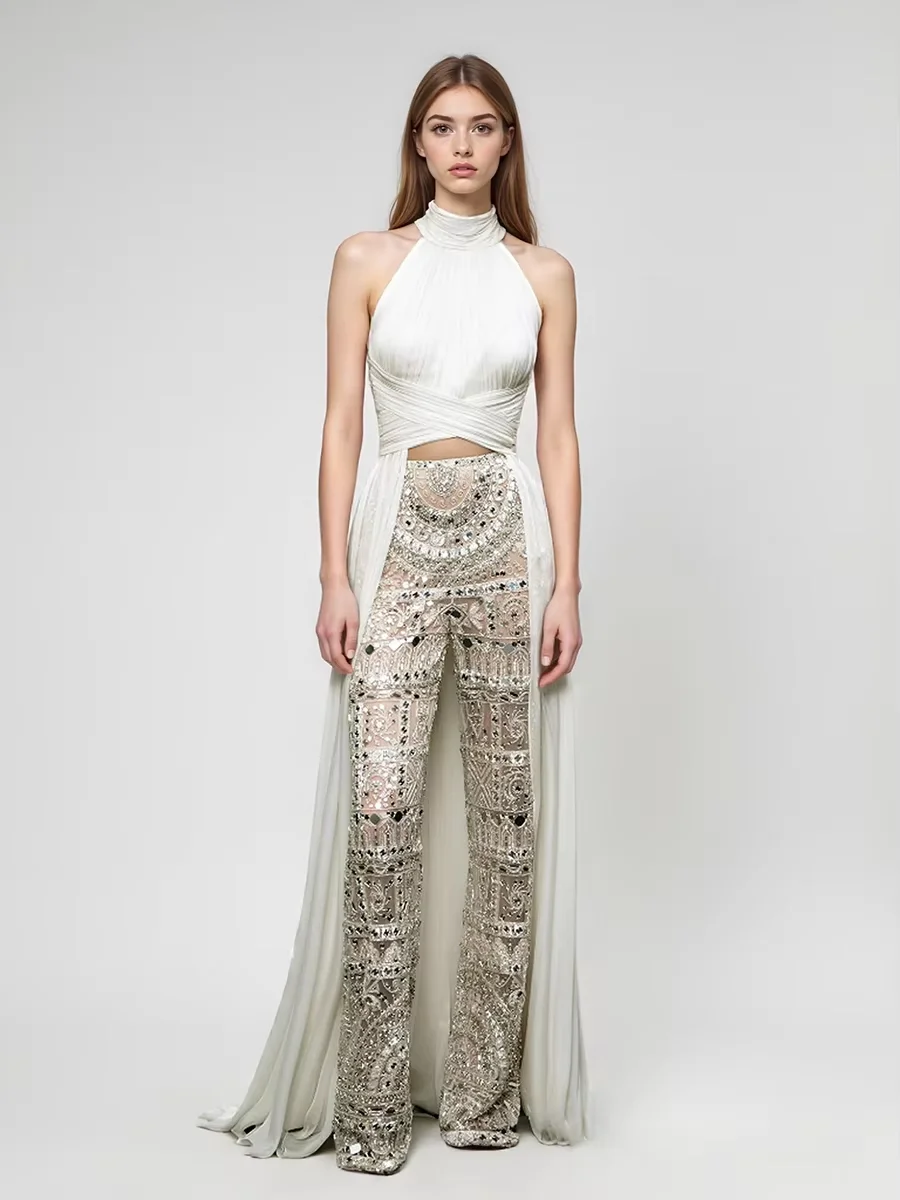 VGH Solid Slimming Temperament Blouses For Women Stand Collar Sleeveless High Waist Irregular Designer Shirts Female Fashion New