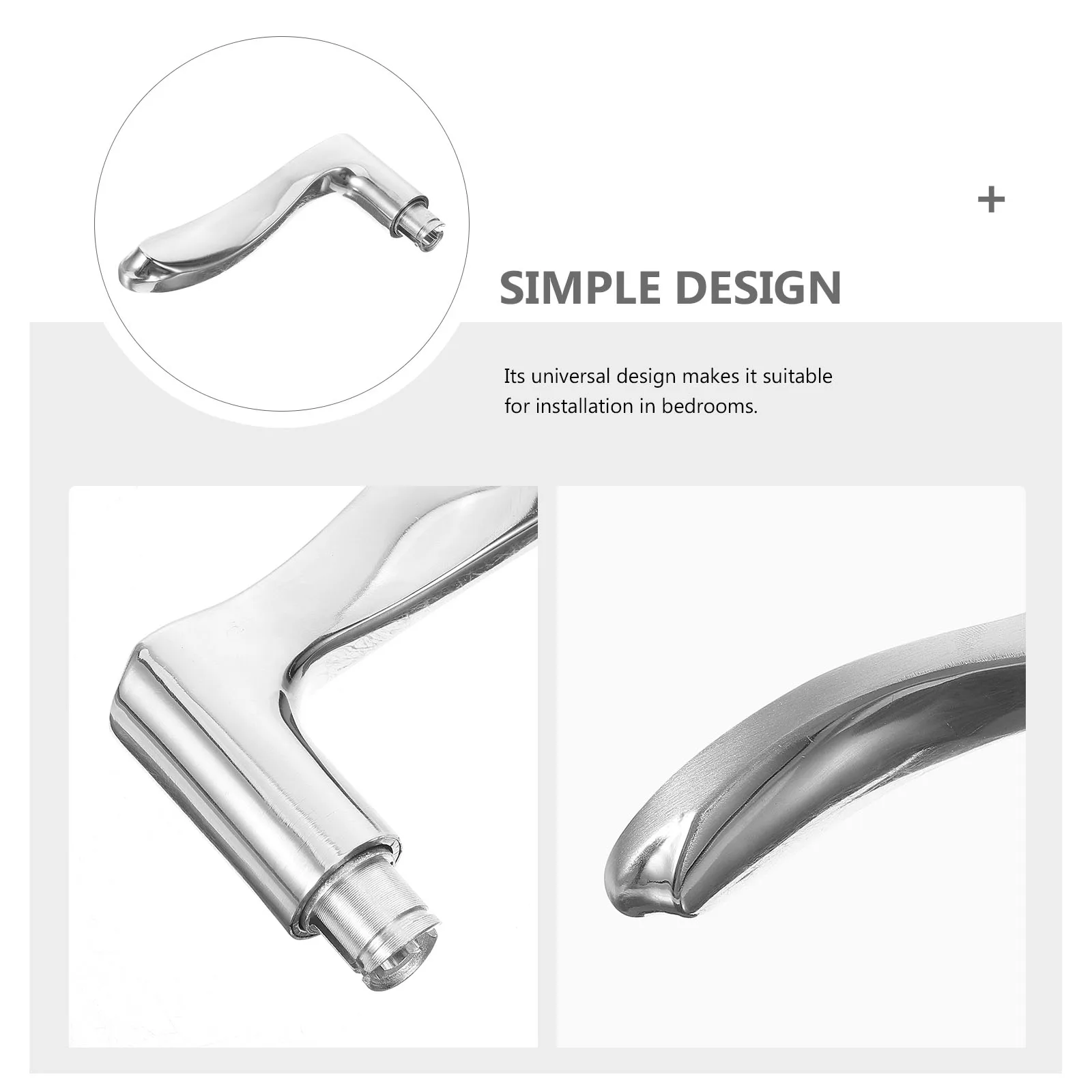 

Stainless Steel Handle For Bedroom Bathroom Privacy Knob Replacement Heavy Duty Metal Door Knob Closet Pantry Front Door Handle