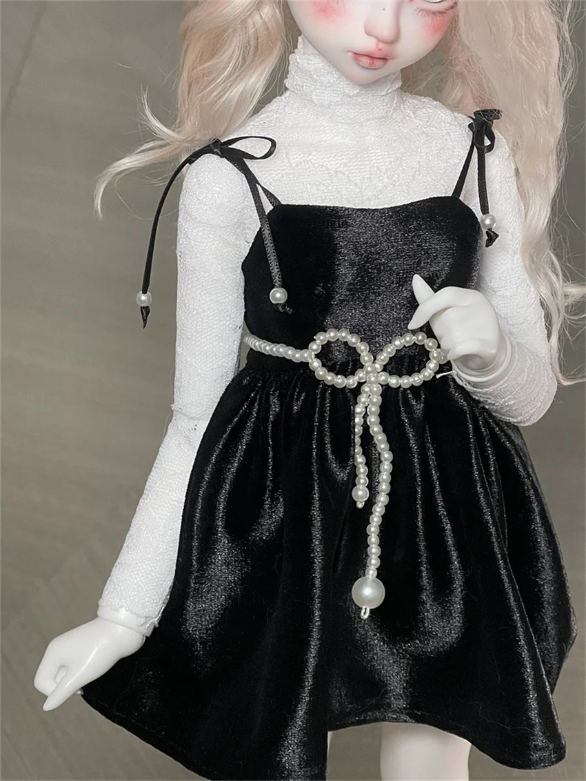 Bjd/Sd Pop Kleding Fit 1/4 Meisje Top, Kanten Lange Mouw T-Shirt (Geen Pop)