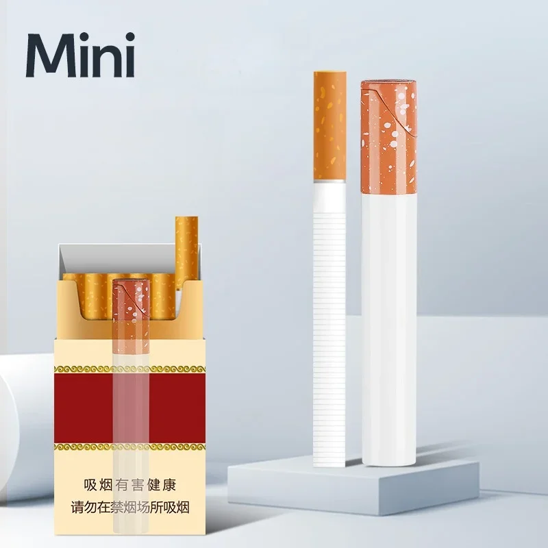 New Mini Cigarette Lighter Outdoor Grinding Wheel Inflatable Compact Portable Lighter Cigarette Accessories Fashion Men's Gift