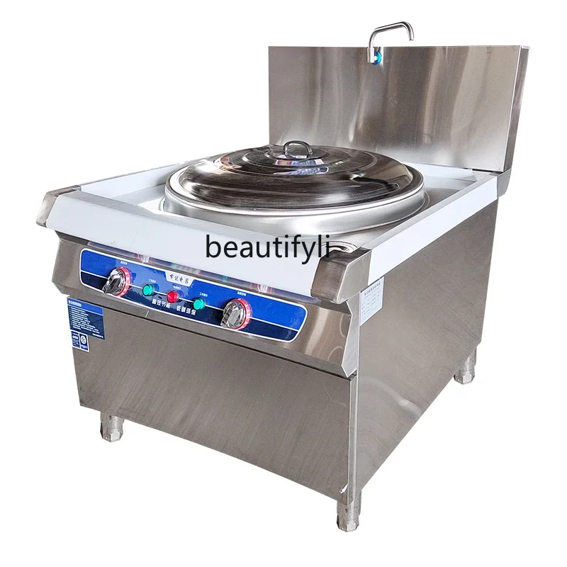 

Commercial electric large pot stove large capacity beef and mutton soup stainless steel boiler restaurant electric wok