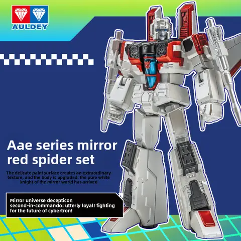 AULDEY AAE Transformers G1 Optimus Prime Starscream Coronation Mirror Soundwave Premium Coating Set - Gift for Boys & Girls