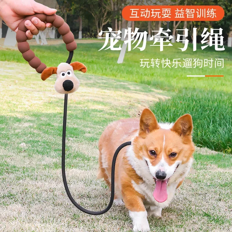 

Pet Supplies Dog Leash New DIY Cartoon P Rope Dog Walking Leash for Outdoor Use, Traction Rope