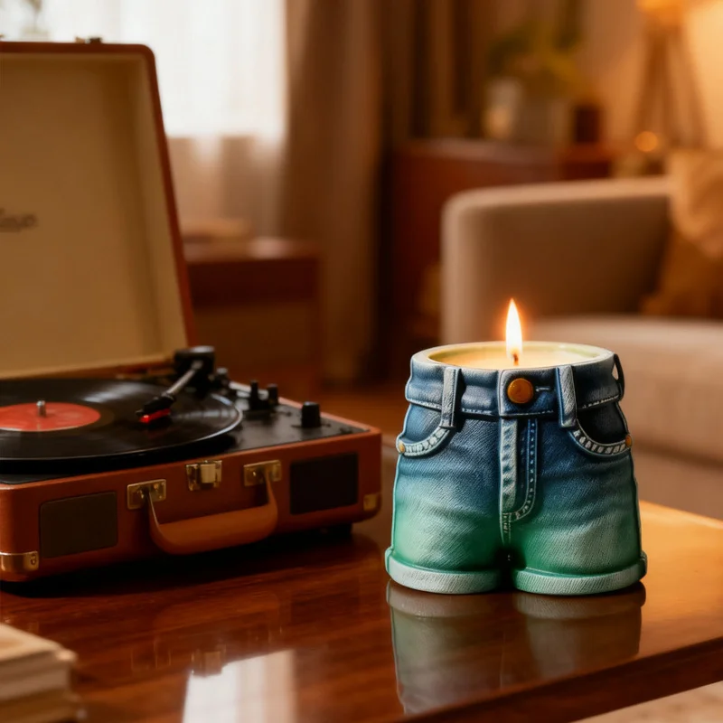 

Cowboy Hour Silicone Mold Set - DIY Resin Aromatherapy Candle Holder & Plaster Vase Craft for Home Decor