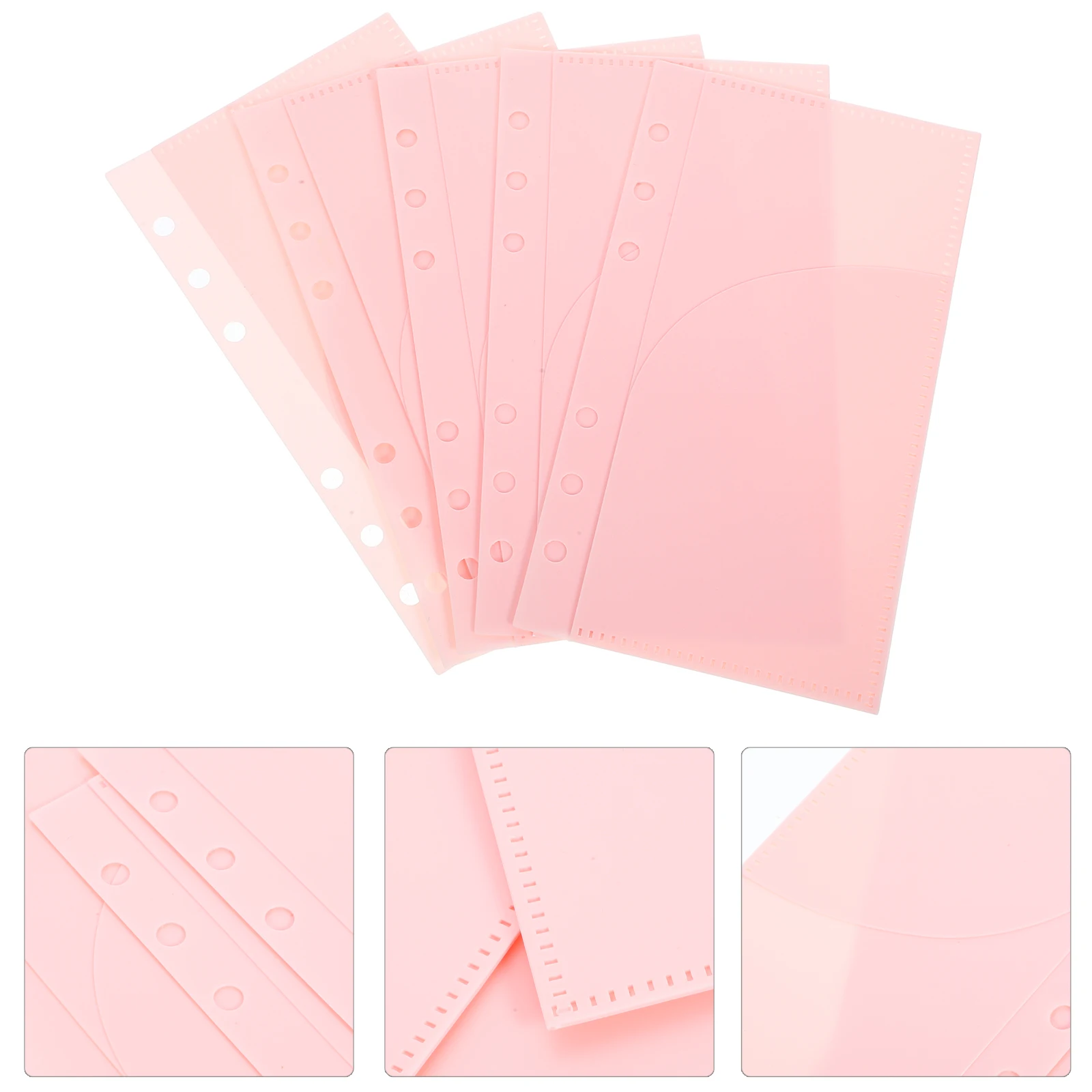 

5 Pcs Documents Binder Replacement Core Storage Pouch Accessories Organize Pockets
