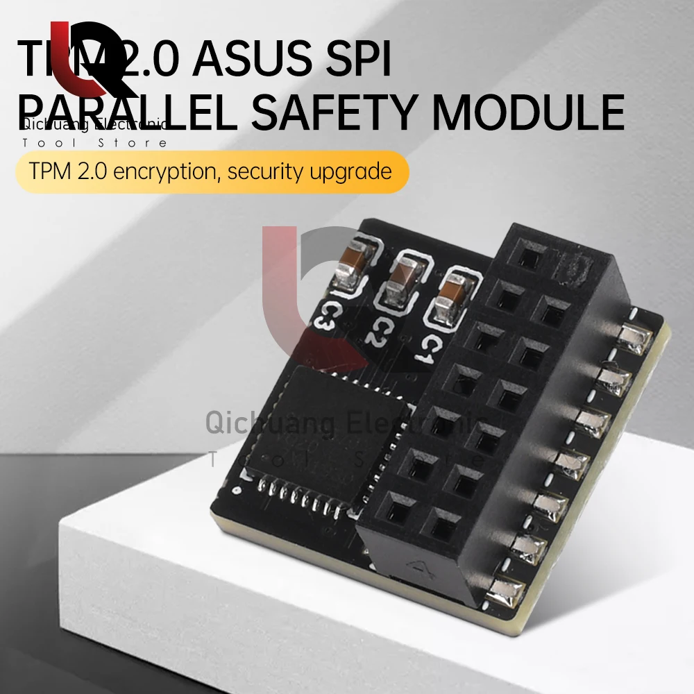 Modulo di sicurezza TPM2.0 14 Pin SPI H modulo piattaforma affidabile Chip di crittografia autonomo