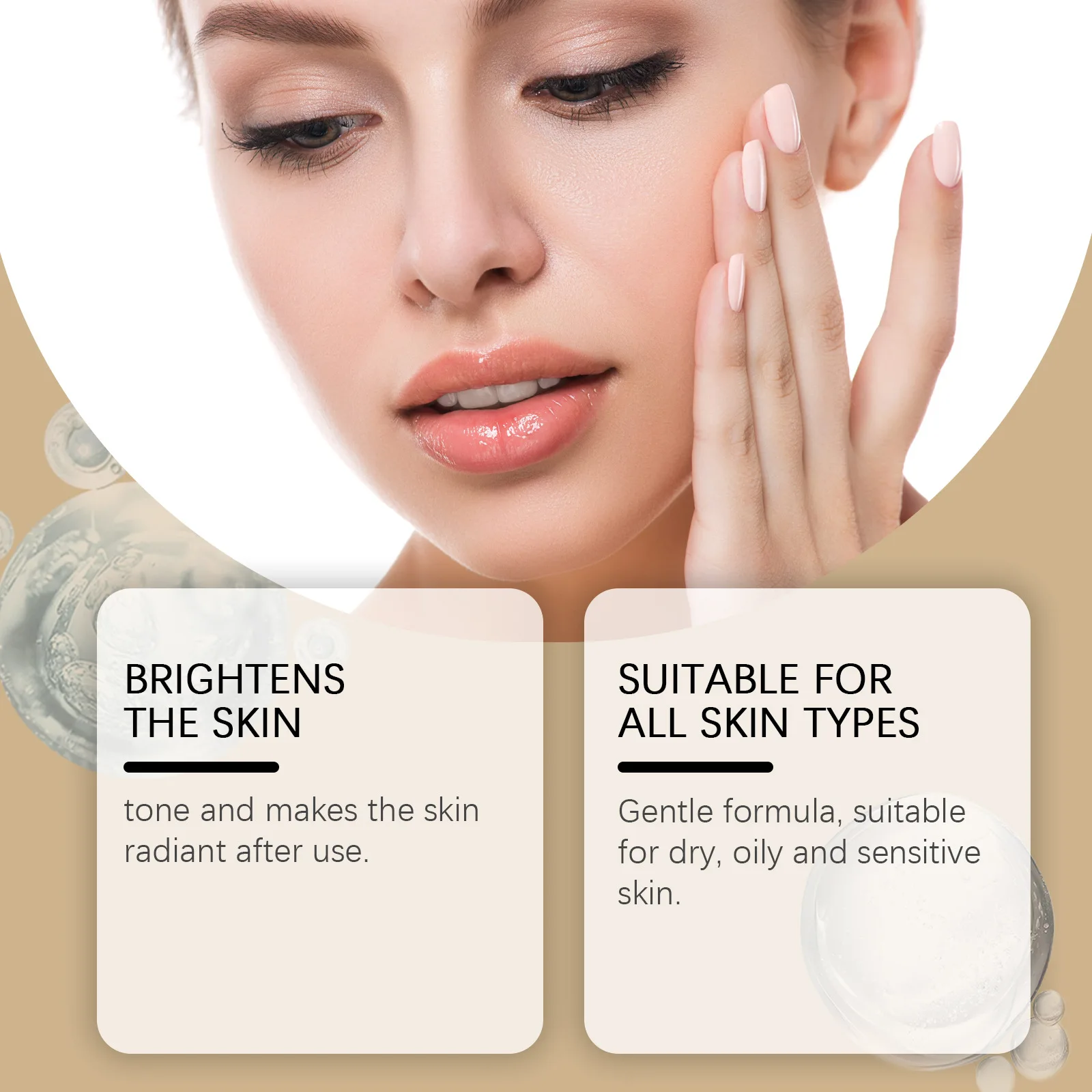

Oceaura Rice Face Moisturizing Essence Improving Texture Nourishing Dead Skin Reducing W-rinkles Exfoliate Facial Cleaning Serum